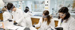 Students in the lab